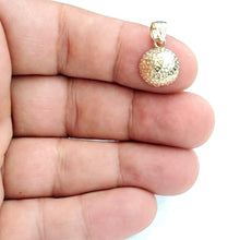 Load image into Gallery viewer, New 14k yellow Gold golf ball Pendant charm sport fine jewelry gift unisex 1.8g