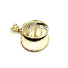 Load image into Gallery viewer, New 10k solid yellow Gold yin ying yang taoist symbol Pendant jewelry 0.96" 3g