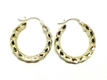 Load image into Gallery viewer, New 10K yellow Gold 1.06" 3.85mm turkish hoop Earrings Round fine jewelry 3.3g