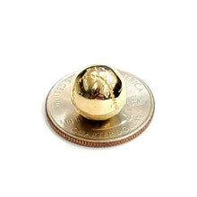 Load image into Gallery viewer, New 14k yellow Gold 3D baseball Pendant charm sport game fine jewelry gift 3.3g