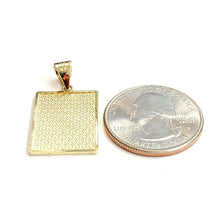 Load image into Gallery viewer, 14k yellow Gold Ace of spade Pendant playing card gambling fine jewelry 2.8g