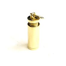 Load image into Gallery viewer, 10k yellow gold 3D Urn pendant For Cremation Ashes Cylinder fine jewelry 6.2g