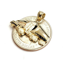Load image into Gallery viewer, New 14k yellow Gold tanker truck trucking Pendant charm gift fine jewelry 3.3g