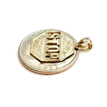 Load image into Gallery viewer, 14k yellow Gold I'll never stop loving you Pendant charm gift fine jewelry 1.6g