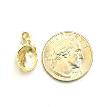 Load image into Gallery viewer, Real 14k yellow Gold tiny lion head face crown Leo zodiac Pendant charm 1.4g
