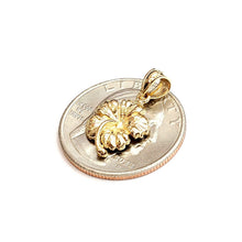 Load image into Gallery viewer, New 14k yellow Gold Hawaiian Hibiscus Plumeria flower Pendant fine jewelry 1.4g