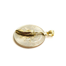 Load image into Gallery viewer, 14k yellow gold Tiny Chili Hot Pepper Jalapeño pendant charm fine jewelry 1.3g