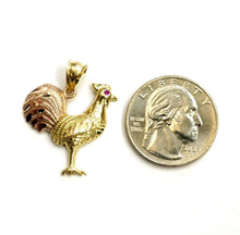 Load image into Gallery viewer, New 10k Gold rooster chicken bird Pendant charm gift fine jewelry unisex 2.3g