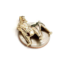 Load image into Gallery viewer, 14k yellow Gold bulldog full body pet animal Pendant charm fine jewelry 4.5g