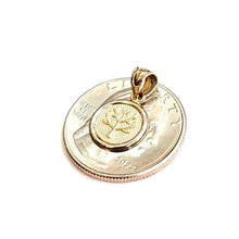Load image into Gallery viewer, New 14k yellow Gold tiny round seven wishes Long Life Pendant charm jewelry 1.2g