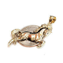 Load image into Gallery viewer, New 14k yellow solid Gold horse full body animal Pendant charm fine jewelry 5.4g