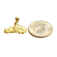 Load image into Gallery viewer, 14k yellow Gold Dump truck car trucking Pendant charm gift fine jewelry 2.3g