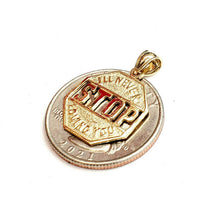 Load image into Gallery viewer, 14k yellow Gold I'll never stop loving you Pendant charm gift fine jewelry 1.6g