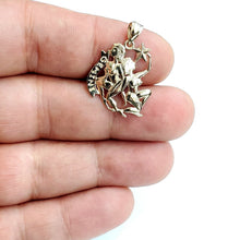 Load image into Gallery viewer, New 14k yellow Gold Gemini zodiac sign astrology Pendant charm fine jewelry 1.9g