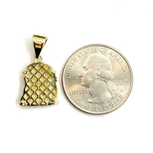 Load image into Gallery viewer, 14k yellow gold tiny jesus face head pendant charm fine religious jewelry 2.1g