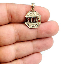 Load image into Gallery viewer, 14k yellow Gold I'll never stop loving you Pendant charm gift fine jewelry 1.6g