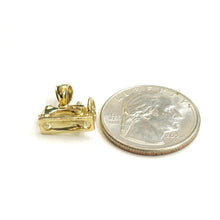 Load image into Gallery viewer, New 14k yellow Gold solid 3D Sewing Machine Pendant Taylor Tool fine jewelry 2g