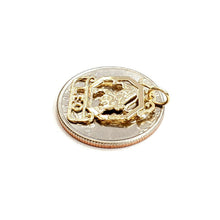 Load image into Gallery viewer, 14k yellow Gold lion Leo zodiac sign astrology Pendant charm fine jewelry 1.2g