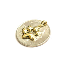 Load image into Gallery viewer, 14k yellow Gold solid Tiny dog Paw Print Pendant fine jewelry gift unisex 1.2g