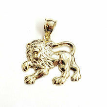 Load image into Gallery viewer, 10k yellow Gold lion full body Leo zodiac Pendant charm gift fine jewelry 1.9g