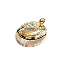 Load image into Gallery viewer, New 14k yellow Gold football ball Pendant charm fine sport jewelry unisex 3g