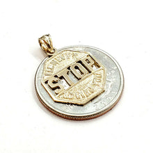 Load image into Gallery viewer, 14k yellow Gold I'll never stop loving you Pendant charm gift fine jewelry 1.6g