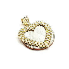 Load image into Gallery viewer, New 10k yellow gold heart pendant charm love Amor fine gift women jewelry 1.9g