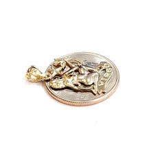 Load image into Gallery viewer, New 14k yellow Gold Virgo zodiac sign Pendant charm astrology fine jewelry 1.8g