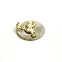 Load image into Gallery viewer, New 14k yellow Gold mouse Pendant animal charm Children gift fine jewelry 1.6g