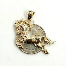 Load image into Gallery viewer, New 14k yellow solid Gold horse full body animal Pendant charm fine jewelry 3g