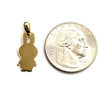 Load image into Gallery viewer, 14k yellow Gold Miffy Rabbit Bunny animal Pendant charm Gift fine jewelry 1.1g