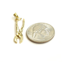 Load image into Gallery viewer, 14k Yellow Gold 3D Pliers Pendant charm Movable tools Gift fine jewelry 2.6g