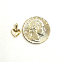 Load image into Gallery viewer, 14k yellow Gold Tiny shiny Heart pendant charm fine gift jewelry for women 0.5g