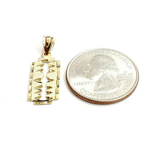 Load image into Gallery viewer, New 14k yellow gold razor blade pendant charm Fine Jewelry Gifts unisex 1.3g