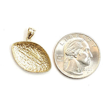 Load image into Gallery viewer, New 14k yellow Gold football ball Pendant charm fine sport jewelry unisex 3g