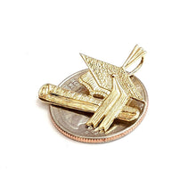 Load image into Gallery viewer, New 14k yellow gold graduation hat diploma pendant education school jewelry 2.7g