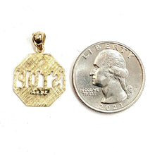 Load image into Gallery viewer, 14k yellow Gold I'll never stop loving you Pendant charm gift fine jewelry 1.6g