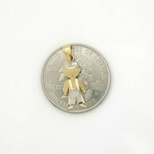 Load image into Gallery viewer, New 14k two tone gold solid baby boy Pendant charm gift fine jewelry unisex 0.8g