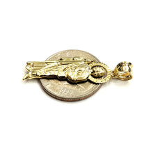 Load image into Gallery viewer, 10k yellow gold saint Jude juda pendant charm fine religious gift jewelry 2g