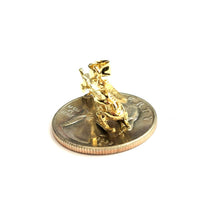 Load image into Gallery viewer, 14k yellow Gold solid Helicopter Aviation 3D pendant charm fine jewelry 3g