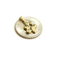 Load image into Gallery viewer, 14k yellow Gold solid Tiny dog Paw Print Pendant fine jewelry gift unisex 1.2g