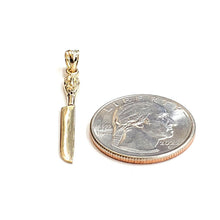 Load image into Gallery viewer, 14k yellow Gold solid kitchen utensil knife Pendant charm gift fine jewelry 1.5g