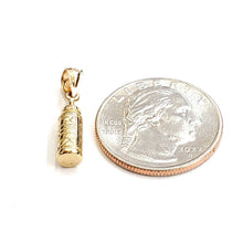 Load image into Gallery viewer, New 14K Yellow Gold 3D baby feeding milk bottle Charm Pendant Fine Jewelry 2.9g