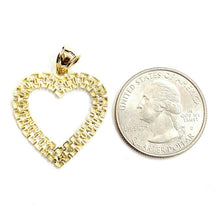 Load image into Gallery viewer, New 10k yellow gold heart pendant charm love Amor fine gift women jewelry 1.9g