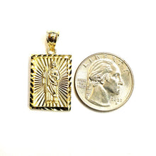 Load image into Gallery viewer, 10k yellow gold saint Jude San Juda pendant charm religious Fine jewelry 3.2g