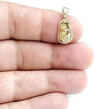 Load image into Gallery viewer, 14K Yellow Gold 3D Classic baby boy Shoe Charm Pendant gift Fine Jewelry 1.4g