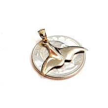 Load image into Gallery viewer, New 14k yellow Gold whale tail ocean Pendant charm fine jewelry gift unisex 1.5g