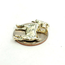 Load image into Gallery viewer, New 10k yellow Gold Goat Pendant charm diamond cut animal fine gift jewelry 1.5g