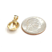 Load image into Gallery viewer, New 14k yellow Gold golf ball Pendant charm sport fine jewelry gift unisex 1.8g