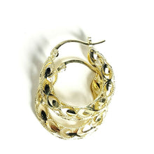Load image into Gallery viewer, 10K yellow Gold 0.72" 3.5mm Turkish hoop Earrings Round fine jewelry 1.8g